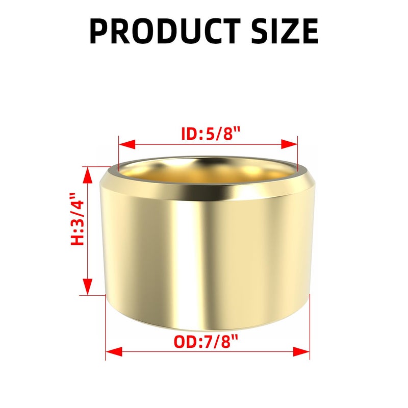 Aopin Sleeve Bearing Sliding Bearing 5/8"(Bore) x7/8"(OD) x3/4"(L), Oil-Free Bushing, Self-lubricating, Suitable for Equipment Shaft Sliding Movement, 1Pcs - Image 2